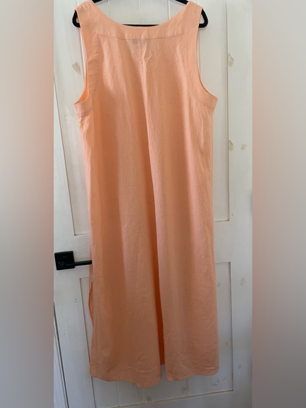 DKNY Women’s Sleeveless Linen Viscose Dress Peach Salmon Sz Plus XXL  Maxi - Picture 3 of 7